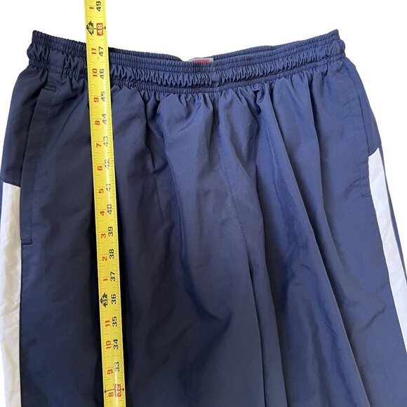 Nike Team Mens XXLT Navy Blue Athletic Track Pants White Side Stripe Windbreaker - Picture 7 of 13